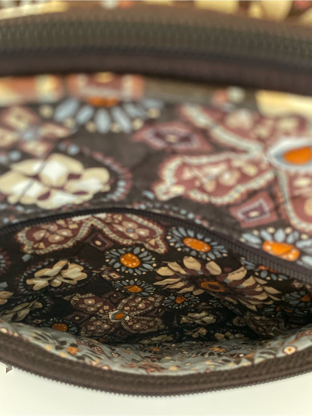 Vera Bradley Canyon Campus Backpack Retired Brown Floral Quilted Travel School - Picture 5 of 16